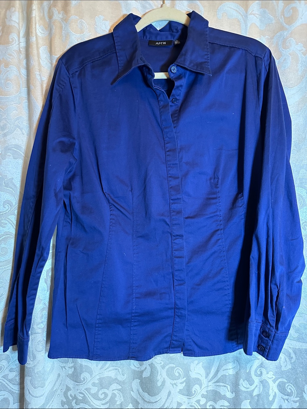 Apt. 9 Women's Cobalt Blue Button-Front Blouse